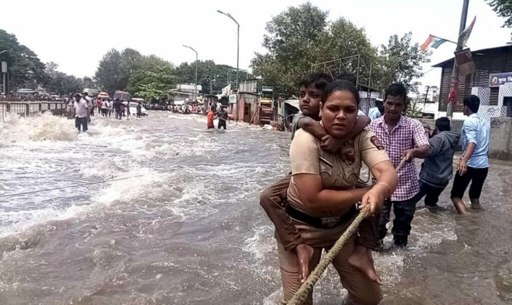Superheroes Save The City: How Police Officers Came To The Rescue Of A Flood-Struck Pune