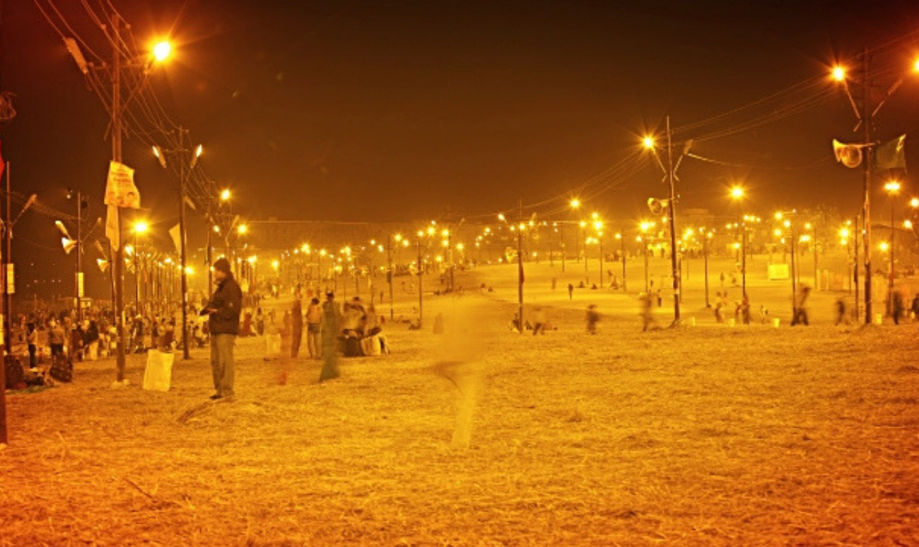 Mullaji, the man who does the lights at Kumbh Mela