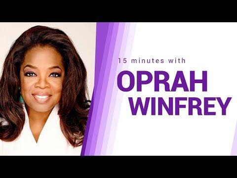 Most motivational speech: 15 minutes with Oprah Winfrey