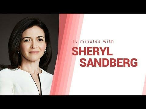 Most motivational speech: 15 minutes with Sheryl Sandberg