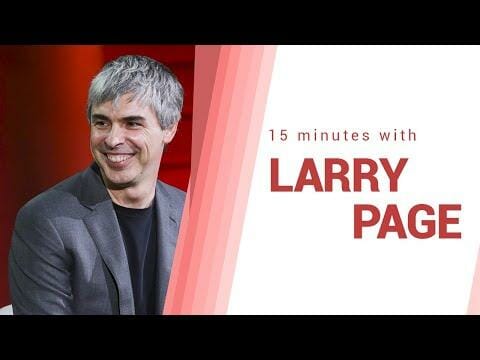 Most motivational speech: 15 minutes with Larry page