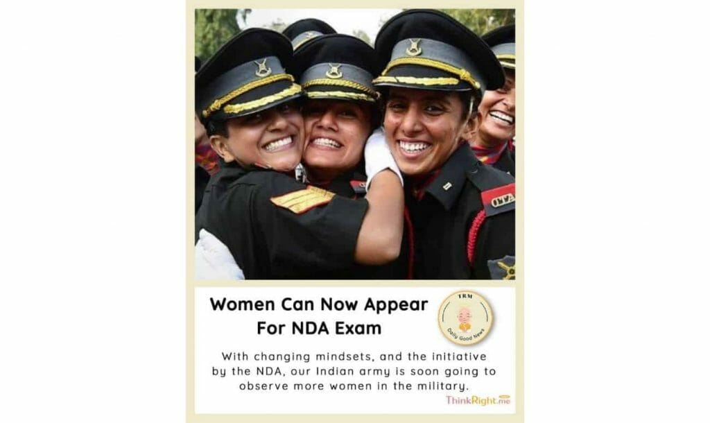 Women Can Now Appear For NDA Exams 