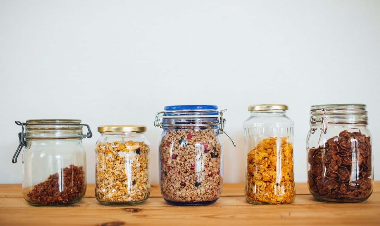 glass jar 
zero waste
kitchen
food