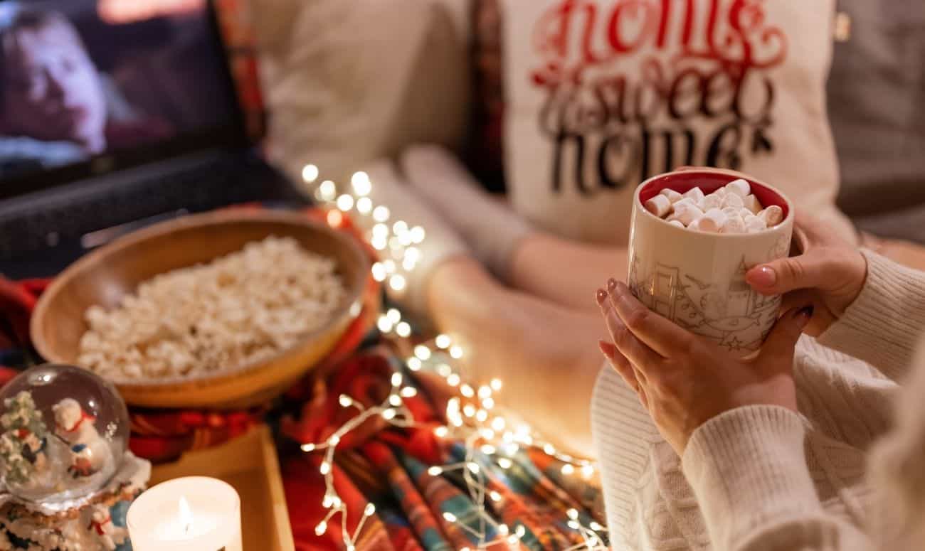 self care
new year
hot chocolate
movie marathon
me time