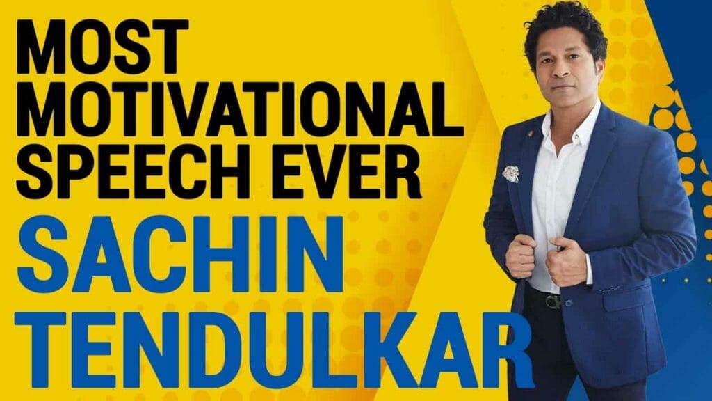 Most Motivational Speech with Sachin Tendulkar