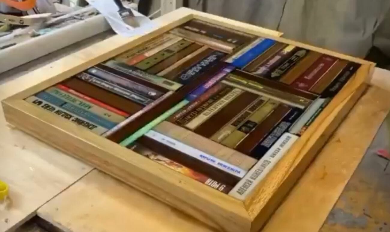 resin
resin table
books
resin art
upcycle