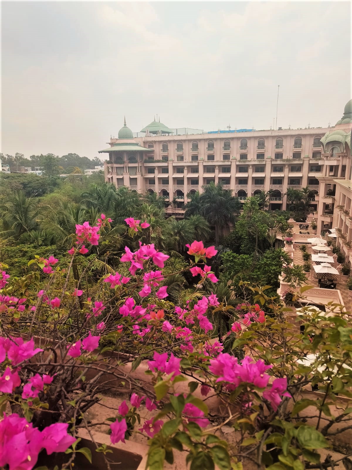 the leela palace balcony